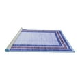 thumbnail image 2 of Ahgly Company Machine Washable Indoor Rectangle Abstract Blue Modern Area Rugs, 7' x 10', 2 of 4