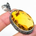 thumbnail image 2 of Citrine Gemstone Handmade 925 Sterling Silver Jewelry Pendant 2.17" AH-845, 2 of 2