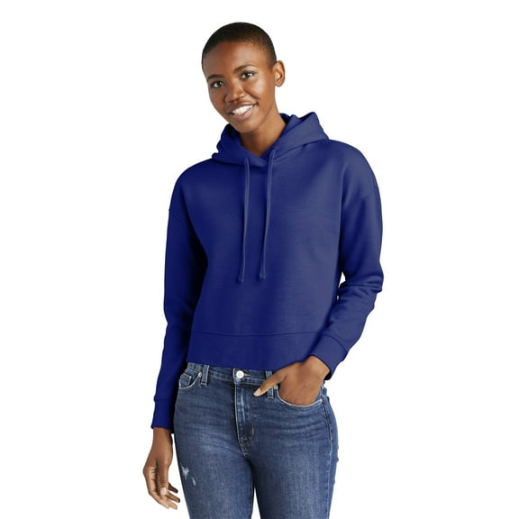 District ® Women's V.I.T. Fleece Hoodie DT6101 - Deep Royal Size M