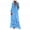 Light blue, variant on Womens Wedding Guest Dresses Plus Size Fashion Casual Bohemian Large Size V-Neck Solid Color Lace Tassel Long Dress
