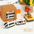 thumbnail image 3 of Electric Engine Train Toy Hobby Model Magnetic Connection for Preschool Kids, 3 of 9