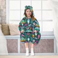 thumbnail image 7 of FORMRS Wearable Blanket Hoodie with Sleeves for Kids Cozy Flannel Sweatshirt, Green Vibrant Truck Pattern, 7 of 7