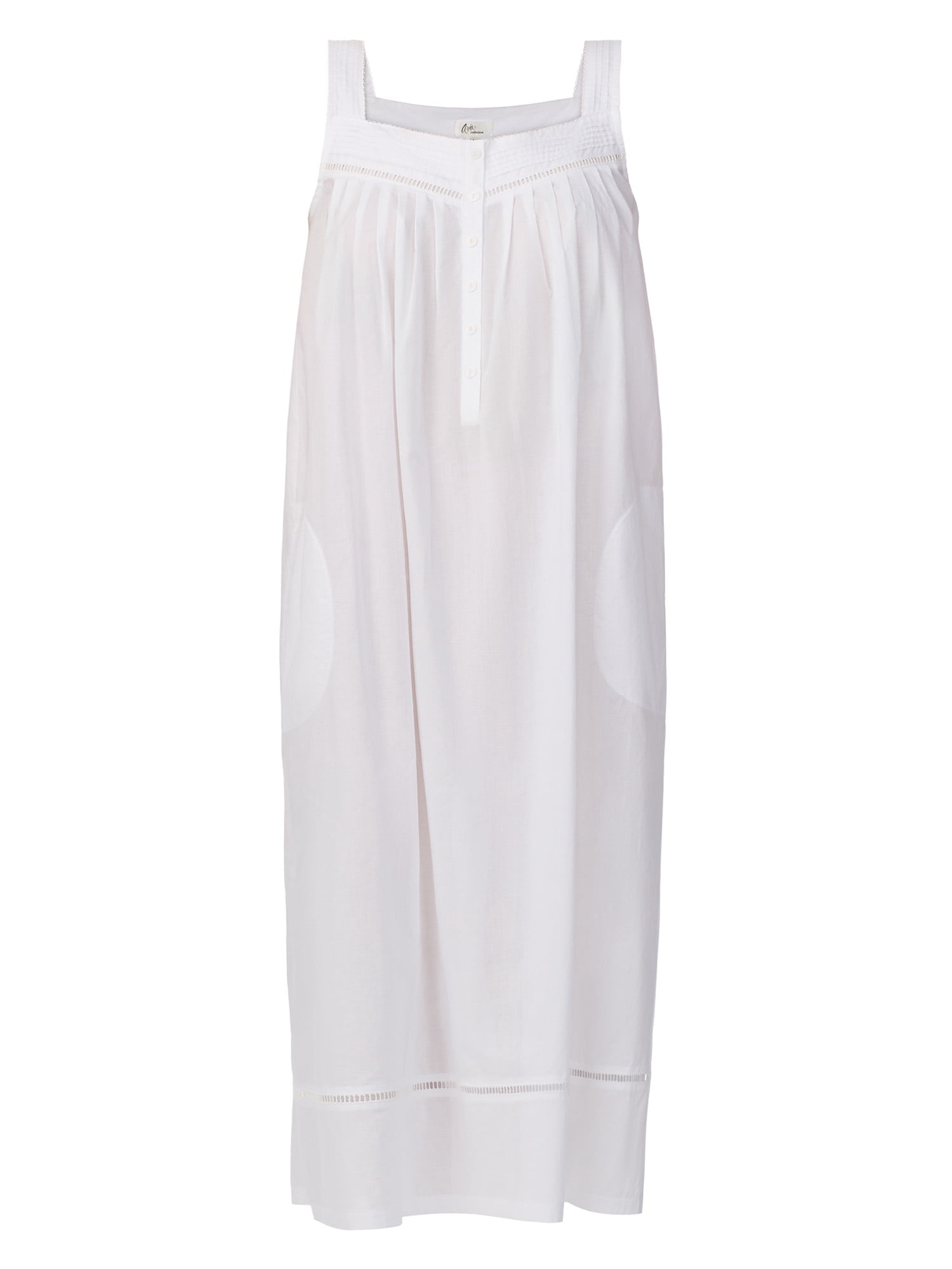 Aria Women's Lightweight Cotton Woven 50" Ballet Nightgown, Sizes XS-5X