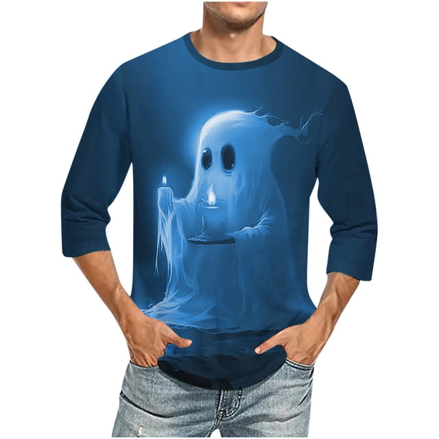 T-shirts à Manches Longues pour Hommes, Shorts pour Hommes, Imprimé Col Rond Mode Décontractée Manches Courtes Blouses Chemises, Chemises pour Hommes, Chemises à Manches Longues pour Hommes