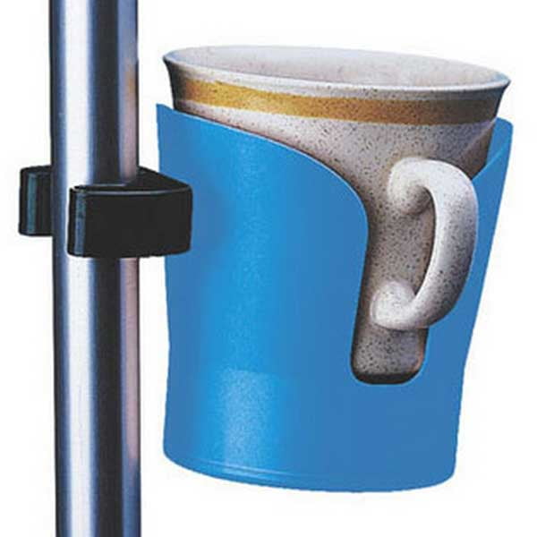 Clampon wheelchair cup holder