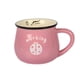 thumbnail image 1 of Kearding Taza de agua de cerámica con patrón de animales para el desayuno, contenedor de comida para el vientre grande, taza de cerámica para Utensilios de cocina Rosa, 1 of 6