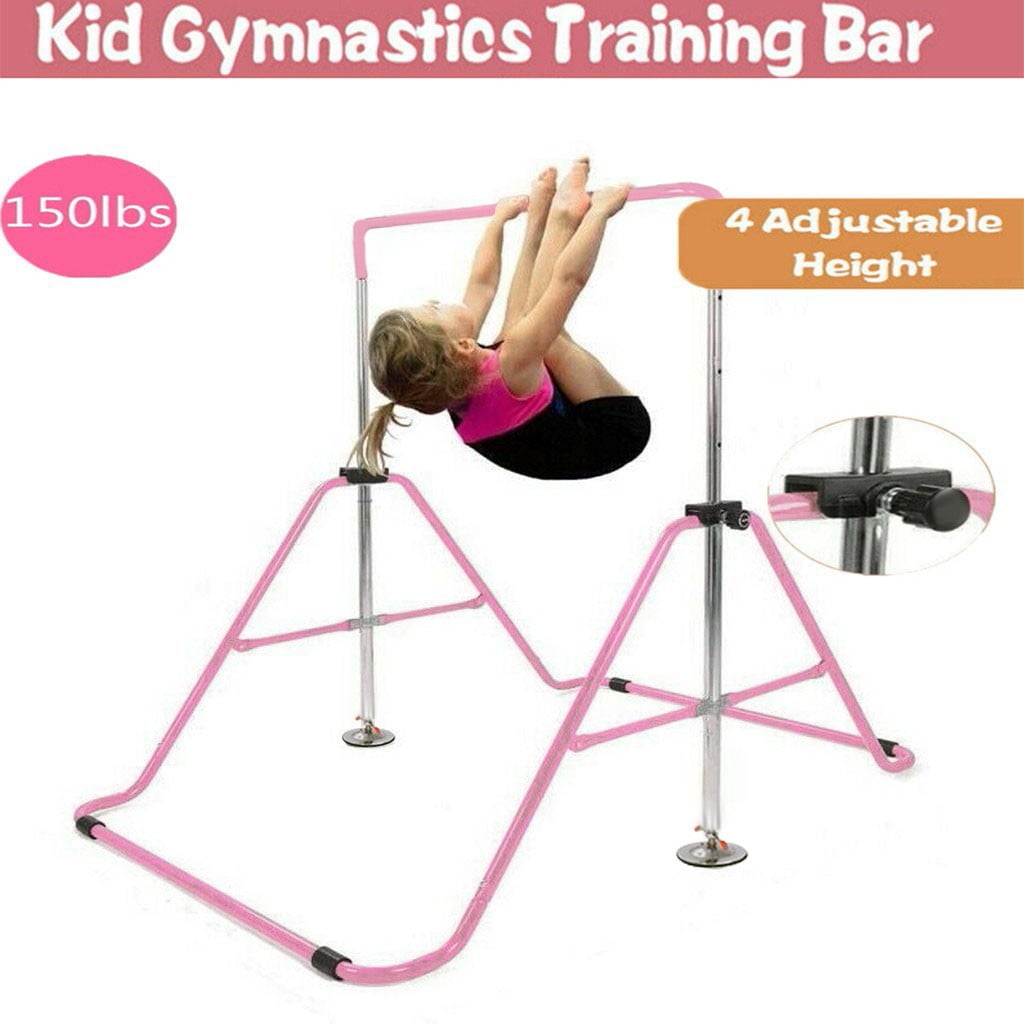 Details about   Kids Gymnastics Horizontal Bar Training Bar Expandable Gymnastic Folding Kip Bar 