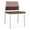 Mahogany-Quarry, variant on Avon Reception Armless Chair UPH Seat HPL Back / Silver Steel / Mahogany / Black