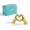 Golden-Small, variant on Golden Small Heart Gesture Hand Statue Modern Home Decor Sculpture