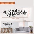 thumbnail image 5 of Keyohome Metal Bird Wall Art Decor Birds on The Branch Decor Metal Sculpture Silhouette Ornament Branch Wall Hanging Sign for Balcony Garden Home,2Pcs,Black, 5 of 8