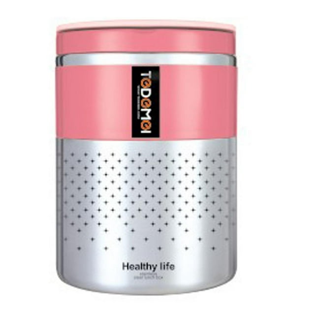 Tedemei 1.5L Two Layers 304 Stainless Steel Thermal Lunch Box