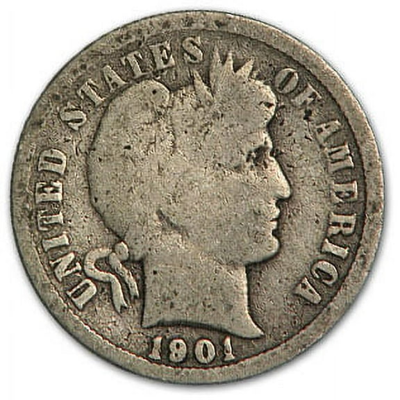 1901-O Barber Dime Good/VG