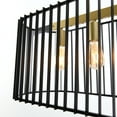 thumbnail image 3 of Artika Gatsby Modern Pendant Light Fixture, Black and Gold, 3 of 5