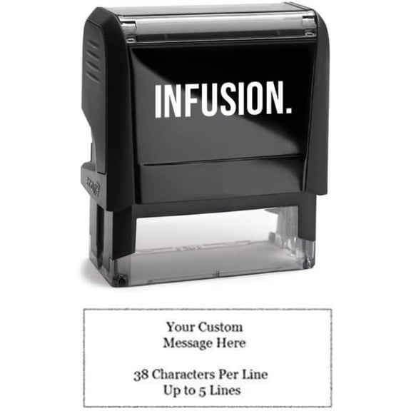 MorandiMal Self-Inking Custom Rubber Stamp (Personal or Business Use) - Choose from 16 Colors (1" x 2-1/2")