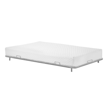 Venus Transitional Full Metal Construction Youth Trundle, Silver