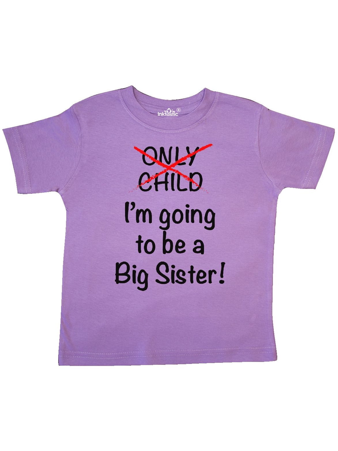 Toddler Short Sleeve Tee Instant Message Promoted to Big Sister