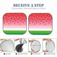thumbnail image 6 of JUNZAN Watermelon Pattern Car Windshield Sun Shade | Reflective Sunshade | Foldable 2-Piece Sun Shield Protect Your Car | Fits Sedans, SUVs, Hatchbacks-Medium, 6 of 6