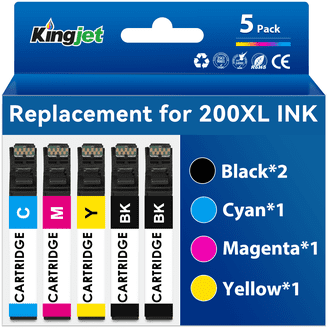 140g軽量 inkParm Plus Kingjet 232XL Black Ink Cartridge, 500 Pages Yield, Compatible