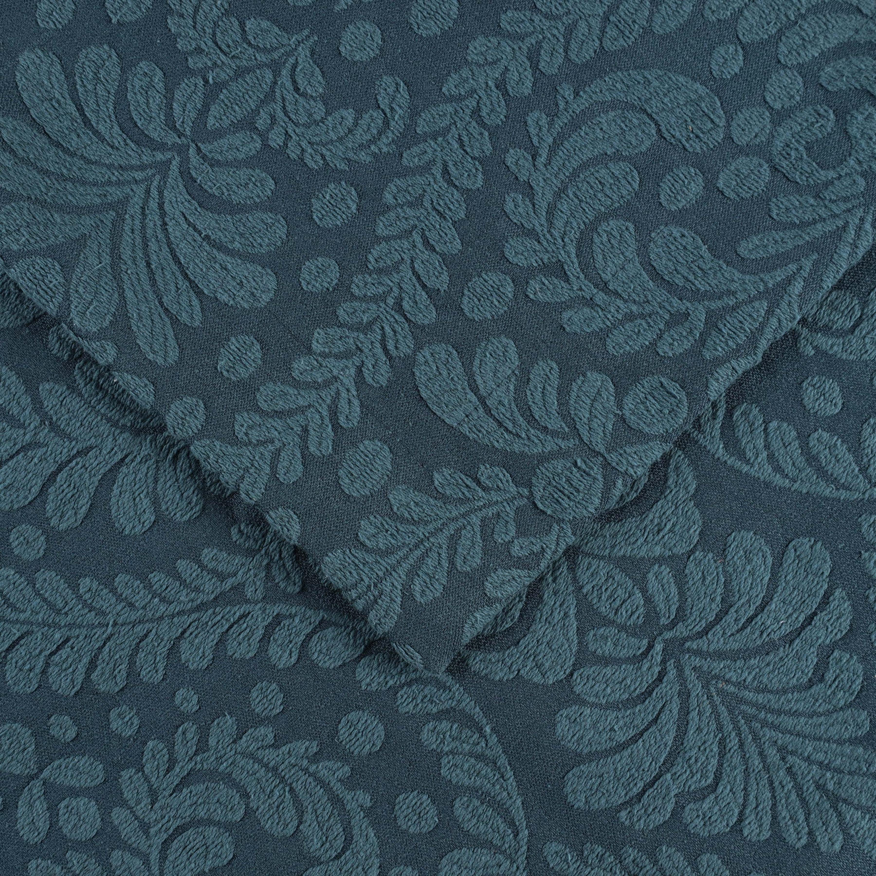 Superior 2 Piece Aspen Cotton Blend Deep Sea Bedspread Set, Twin