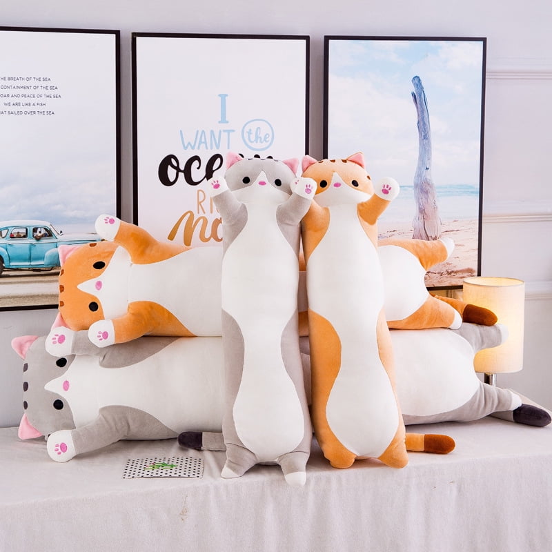 stuffed cat pillow