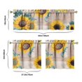 thumbnail image 6 of Vintage Country Bloom Curtains 24 Inch - 3 Panel Floral Boho Set with Rustic Wildflowers, Farmhouse Kitchen Window Drapes, 6 of 6