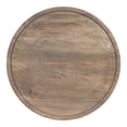 thumbnail image 5 of Kate and Laurel Vale Modern Side Table, 15.5 x 15.5 x 25, Gray Wood with Brushed Silver Base, Round End Table for Storage and Display, 5 of 8