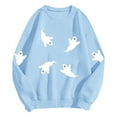 thumbnail image 7 of Godom Halloween Sweatshirts for Women Pumpkin Graphic Long Sleeve Tunic Shirts Crewneck Loose Pullover Tops 2025 Trendy Outfit, 7 of 7