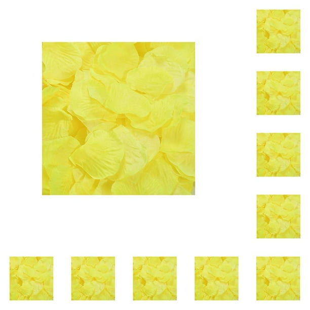 Jumpingount Pack of 100 Artificial Rose Flower Petals Household Accessories Flowers Romantic Fake Cloth for Engagement Birthday Party Plata 5x5cm 10piezas Jumpingount CBP105999