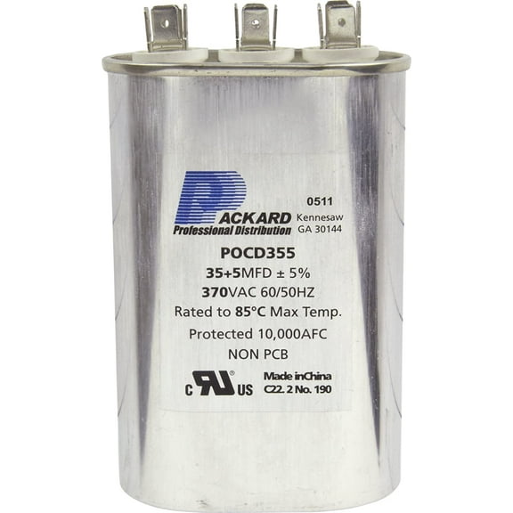 MARS 12072 Electric Motor Run Capacitor (35/5 MFD - 370 V)