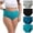 Solid Color, variant on Lumistal Panties for Women 4 Pack Plus Size Cotton High Waisted Soft Briefs Full Coverage Underwear Stretchy Briefs Solid Color Panties Womens Underwear M