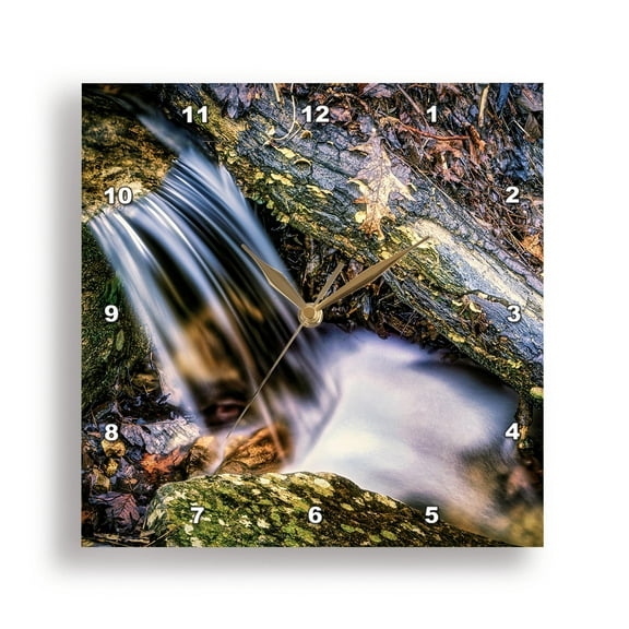 3dRose, Small Falls in Monte Sano State Park, 15x15 Wall Clock