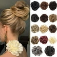 thumbnail image 2 of Messy Curly Dish Bun, Claw Clip Messy Bun Hair Piece for Short Hair ,HAIR Large Messy Bun Hair Piece and Extensions Thick Updo Hairpieces for Women(#J), 2 of 8