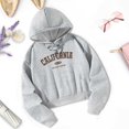 thumbnail image 2 of Sudadera con capucha Tops con letras impresas Ropa de mujer Sudadera con capucha con cordón premium de poliéster para desplazamientos Otoño Escalada S, 2 of 8
