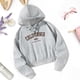 thumbnail image 2 of Sudadera con capucha Casual Cordón Sudadera con capucha Ropa de mujer Letra duradera impresa SG, 2 of 8