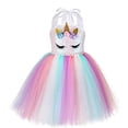 thumbnail image 1 of Viyorshop Disfraz de unicornio para niña, vestido de tutú de unicornio con luz LED arcoíri Viyor Shop Viyorshop, 1 of 2