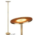 thumbnail image 1 of Brightech Lampe de Sol à Capteur Tactile Super Lumineuse Sky LED Torchière, Laiton, 1 of 9
