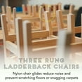 thumbnail image 6 of ECR4Kids Natural Hardwood Table & Chair Set, 24x36" x 18" H, 10" Chairs (3-Pc), 6 of 8