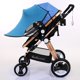 thumbnail image 5 of Parasol universal para cochecito, toldo anti-UV UPF50+, toldo ajustable para cochecito, cubierta resistente al viento, protección solar, cubierta anti-UV para cochecito, capazo, moisés, 5 of 5