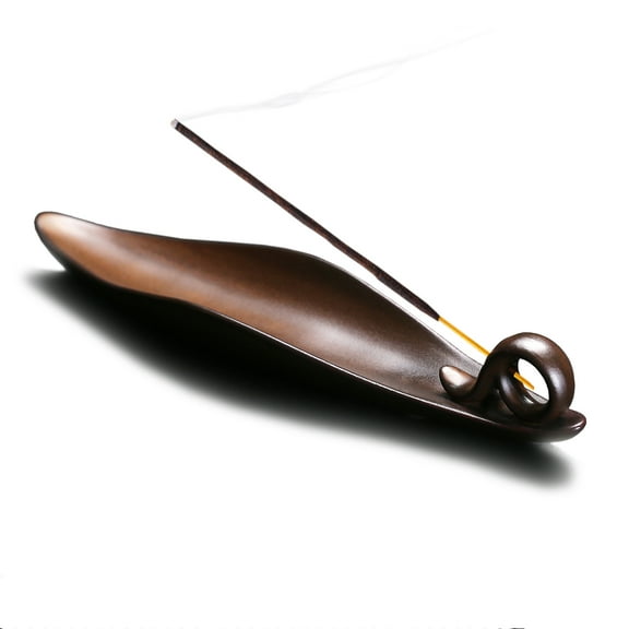 YIENENG 9" Incense Stick Holder with 3 Holes, Ceramic Ash Cather for Meditation, Yoga, Home, Office