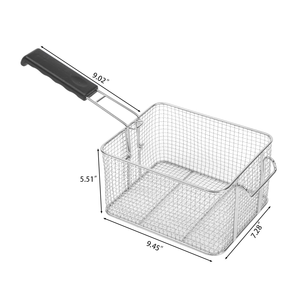 ROVSUN 15qt 3400W 2-Basket Commercial Electric Deep Fryer, Stainless Steel
