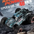thumbnail image 2 of 1:14 Scale All Terrain RC Car, 40 KPH High Speed 4WD Electric Vehicle w/2.4 GHz Remote Control, 4X4 Off-Road RC Truck, All Terrain RC Vehicle for Snow, Sand, Beach & Rocky Surfaces, Military Green, 2 of 5