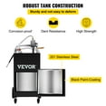 thumbnail image 5 of VEVOR Gas Caddy , 30 Gallon, Gas Storage Tank & 4 Wheels, with Manuel Transfer Pump, Gasoline Diesel Fuel Container for Cars, Lawn Mowers, ATVs, Boats, More, Black, 5 of 9