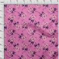 thumbnail image 3 of oneOone Georgette Viscose Pink Fabric Florals Dress Material Fabric Print Fabric By The Yard 42 Inch Wide-G6I, 3 of 4