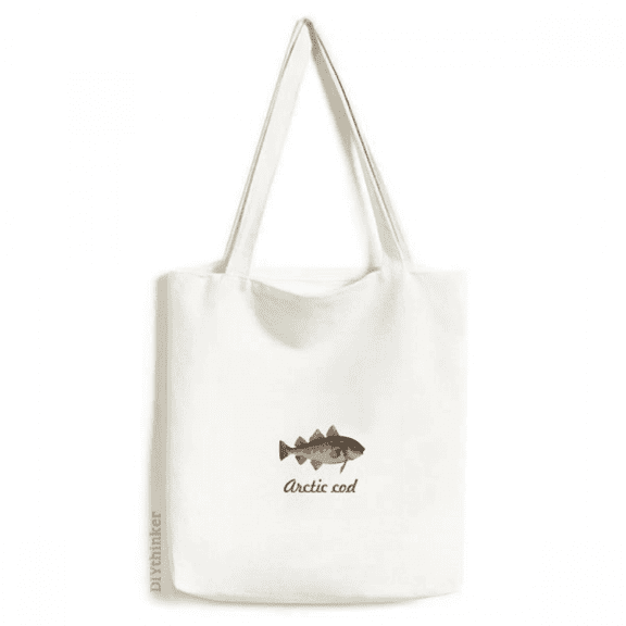 Bowhead Whale Polar Region Tote Canvas Bag Shopping Satchel Casual Handbag