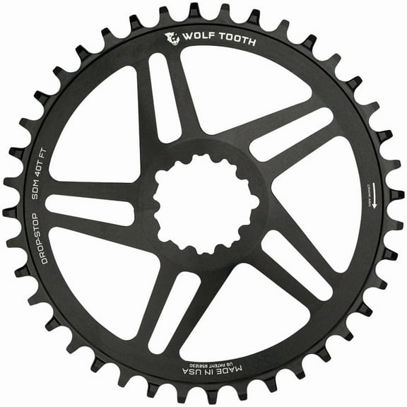 Wolf Tooth SRAM Chainring 42t Direct Mount 12-Speed Aluminum Black MTB