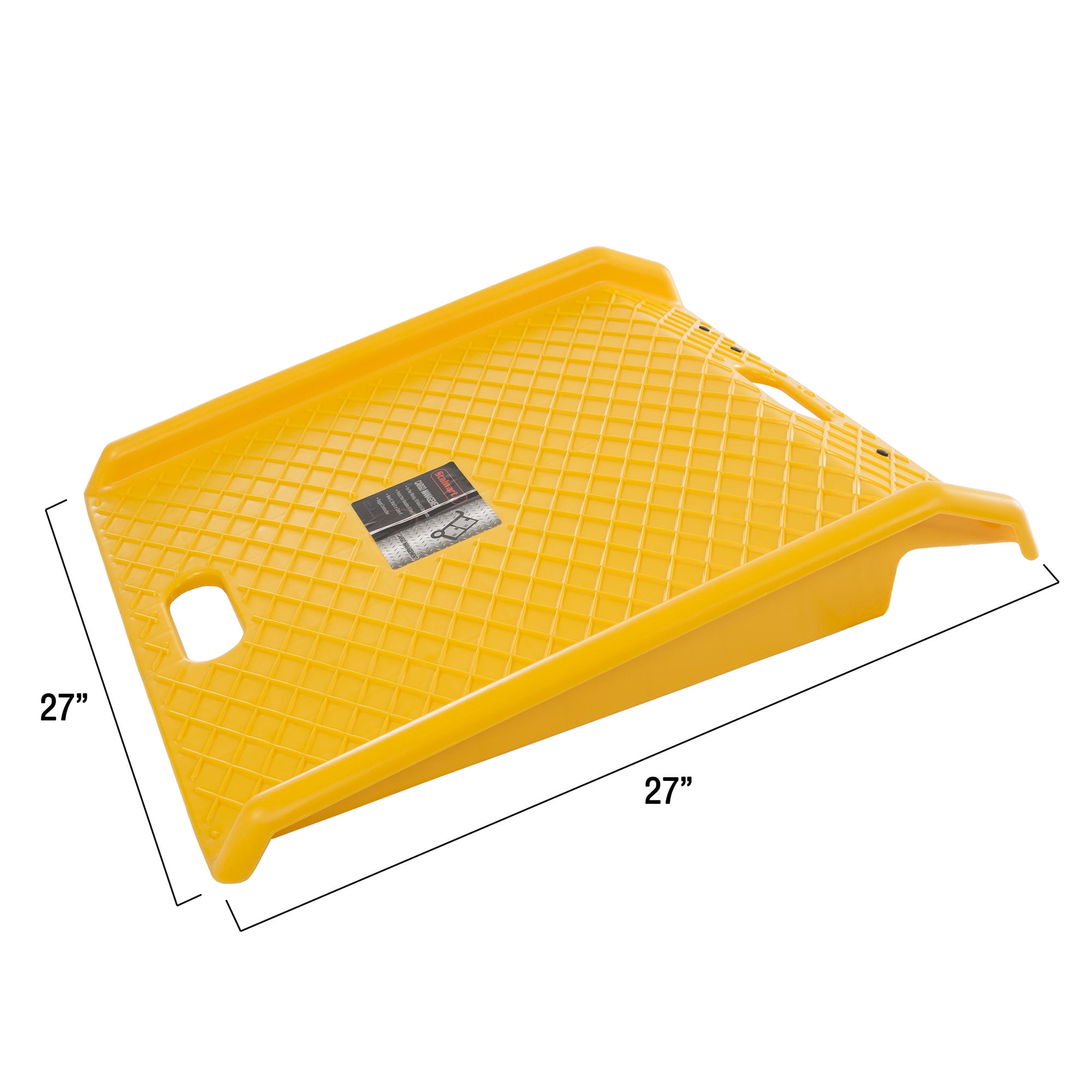 Stalwart Curb Ramp-Portable Poly Ramp With 1000Lbs Weight Capacity-For Delivery, Hand Truck, Carts, Wheelchairs, and Walkers
