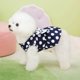 thumbnail image 4 of arnés del perro vestido retro arco vestidos para perros pequeños gatos moda lunares cachorro falda plisada suave ligero perrito Button Up chihuahua ropa de disfraces D Ring Bl, 4 of 4