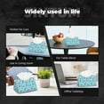 thumbnail image 7 of Honeii Winter Warmth Blue Knitted for Tissue Box Cover/Holder - Covers Rectangular Shaped Boxes with a Contemporary Finish - Designed with Modern PVC Leather, 7 of 7