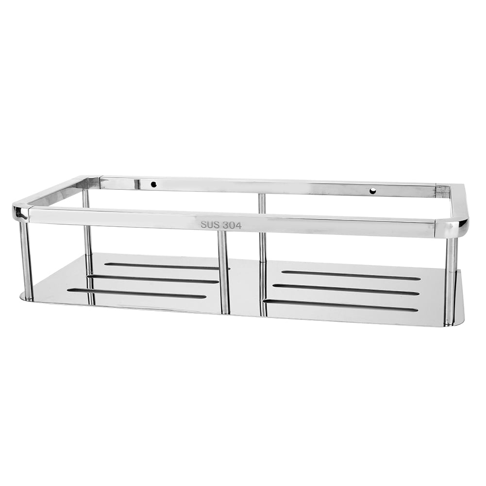 Silver Bathroom Shelf, Metal Bathroom Shelf, Stainless Steel Bathroom