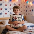 thumbnail image 4 of 4th of July Pillow Covers American Flags Star Striped Print Patriotic Couch Pillowcase 18 x 18 Inch(1pc), 4 of 7
